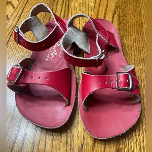 Girls Red SunSan Sandals Size 10